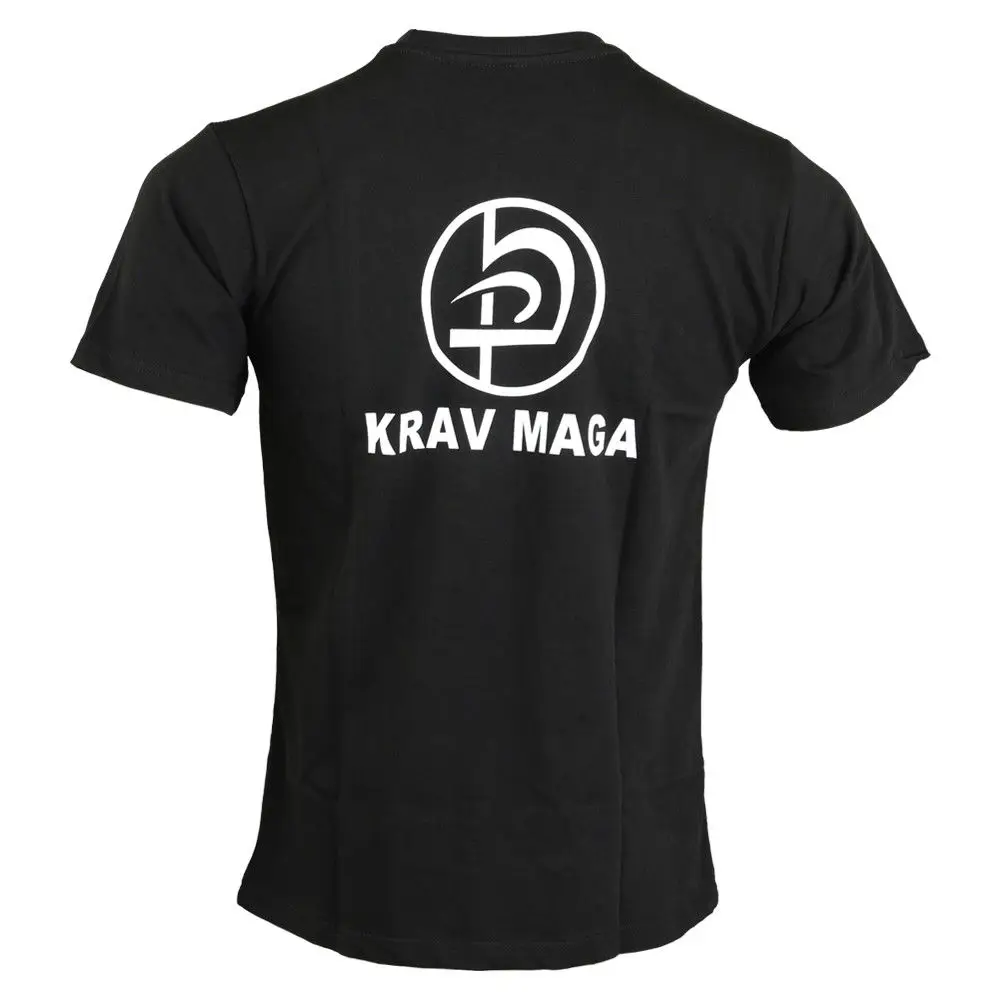 Krav Maga футболка черный топ боевые повседневные хлопковые Пользовательские топы