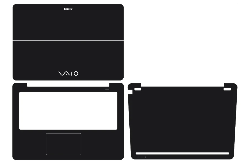 Виниловый чехол для ноутбука из углеродного волокна Sony VAIO Flip 14 SVF14N25CXB SVF14N13CXB