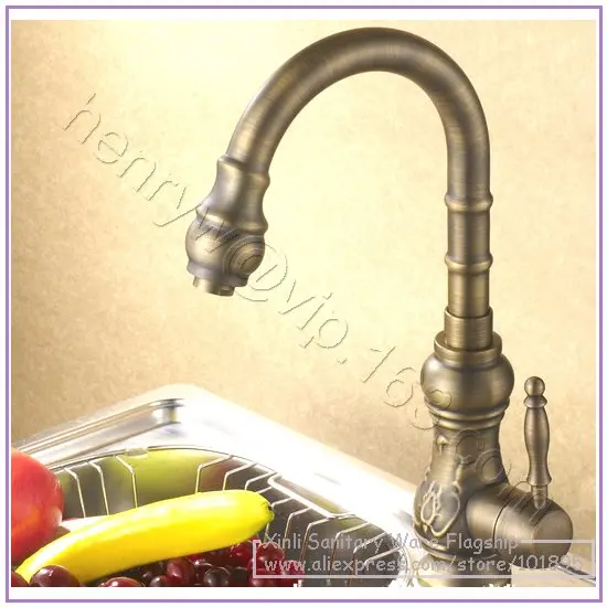

L15726-роскошный латунный кухонный кран для горячей и холодной воды