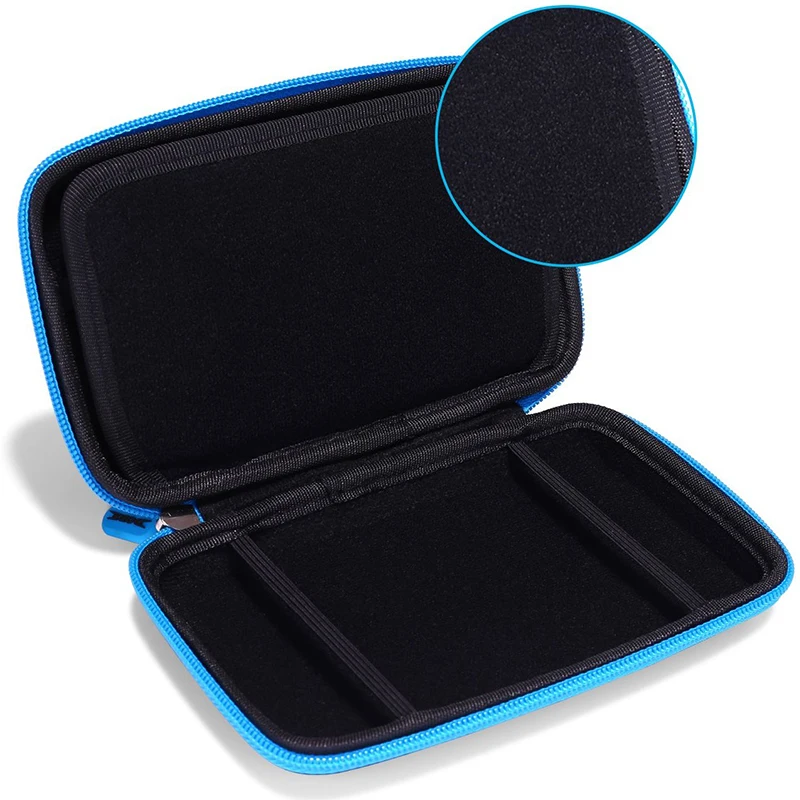 Чехол для переноски, новинка 2DS LL/XL EVA, чехол для хранения с 2 защитными пленками для экрана и 1 стилусом, 8 игровых карт, дорожная сумка для хранения