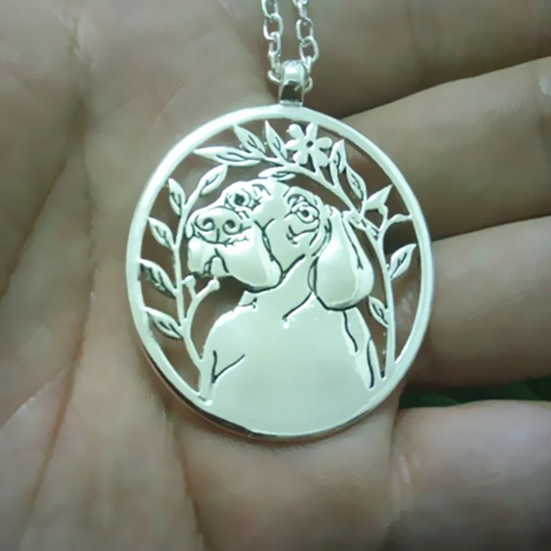Розничная продажа Pet портрет суп колье в виде ложечки с заказ животное силуэт