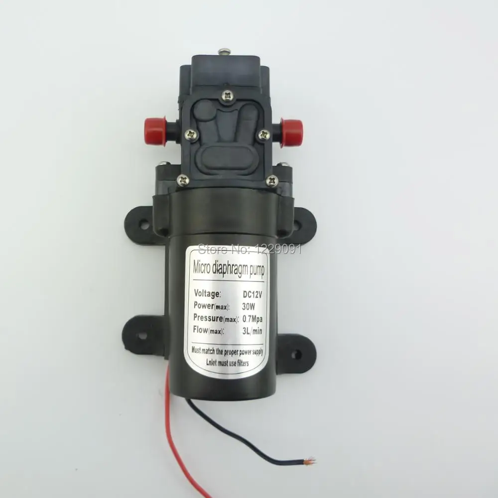 Обратный клапан типа 12v 30W 3L/мин, мойка высокого давления мембранный dc микро водяной насос сельскохозяйственный распылитель с аккумулятором насоса, работающего на постоянном токе 12 В в водяной насос
