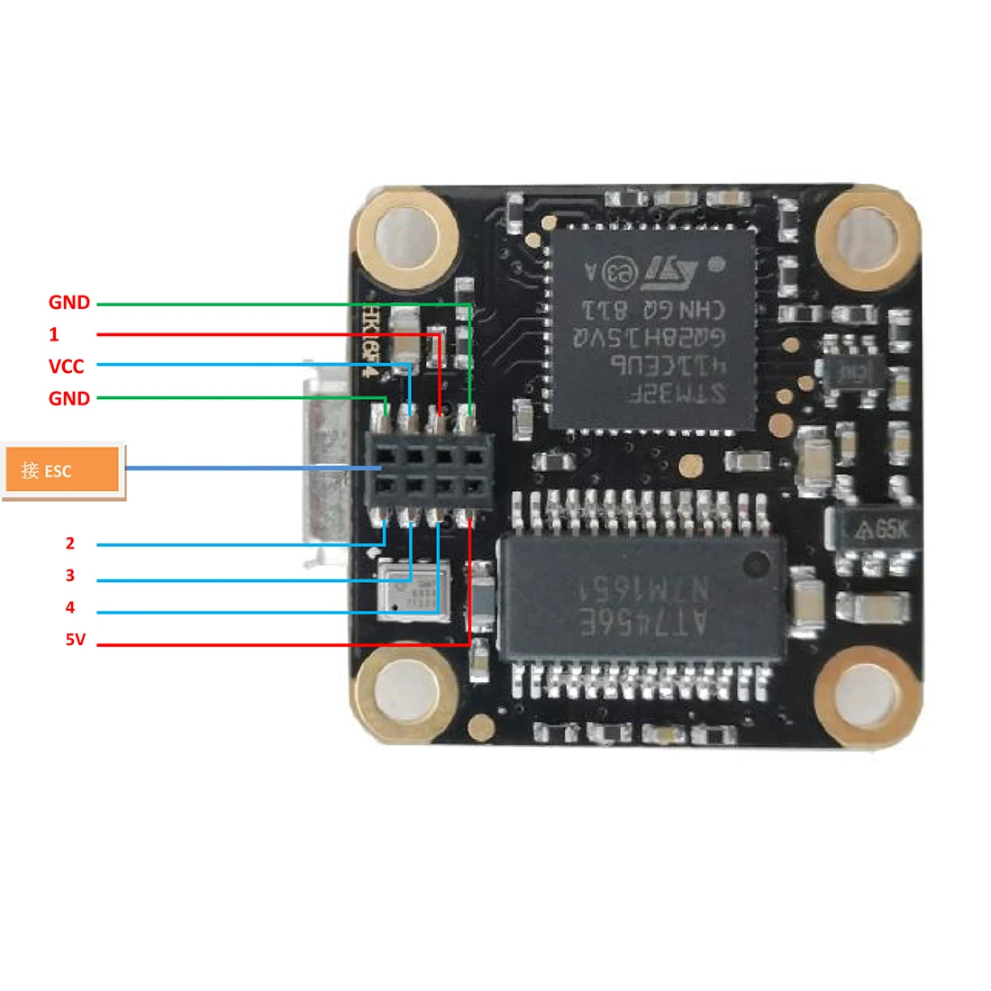 HAKRC LEDF4 Flytower 2S F4 полета Управление доска 20x20 мм 4IN1 10A ESC для внутреннего FPV Racing "сделай сам" Дрон Квадрокоптер Запчасти