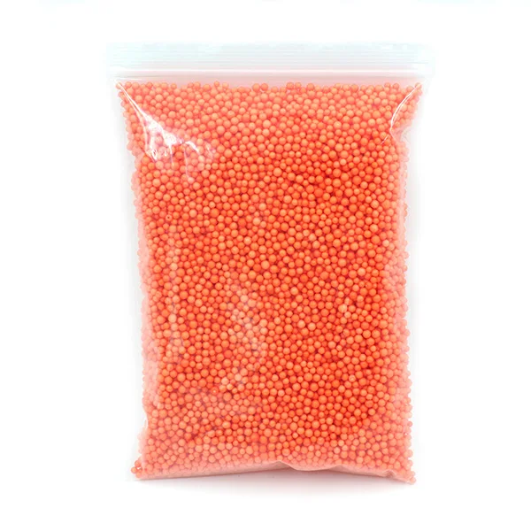 Orange Foam Beads Шармы слизи шарики пенопластовые бусины DIY частицы снега аксессуары маленькие крошечные Floam наполнитель для поставки слаймов игрушки - Цвет: Orange Foam Beads