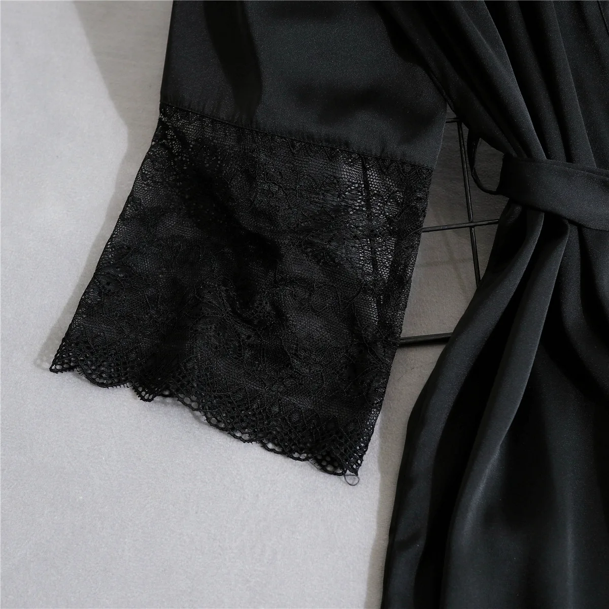 Розовое женское кимоно банное платье пижама домашняя одежда ночная рубашка M-XXL |