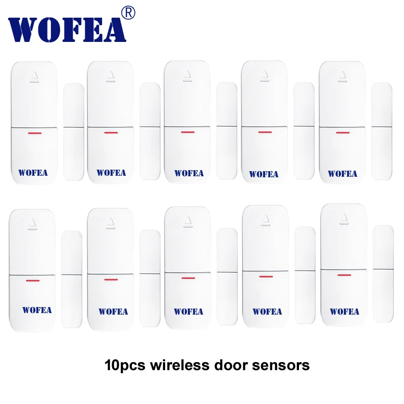 

wofea Wireless window and door magnetic sensor open detector 1527 chips 433mhz