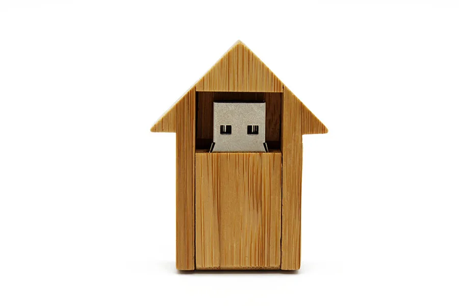 BiNFUL Деревянный Мини Дом USB флэш накопитель 8 Гб 16 флешки дерево необычный флеш-накопитель подарок Индивидуальные u диск