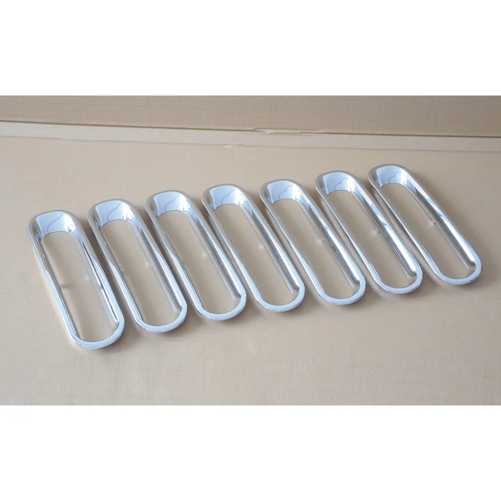

Chrome Front Grille Guard Inserts Trim Cover For Jeep Wrangler JK 07 08 09 10 11 12 13 14 2015 [QPA198]