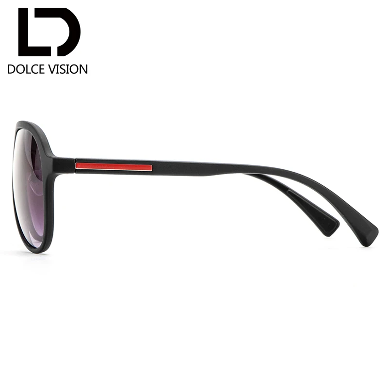 Мужские солнцезащитные очки в черной оправе с градиентными линзами классический