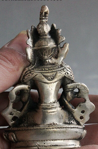 

Украшения Тибет медь серебро заводские магазины Тибет Буддизм Фейн Серебро Благоприятный Долгую Жизнь долголетия Амитаюс Статуя Будды