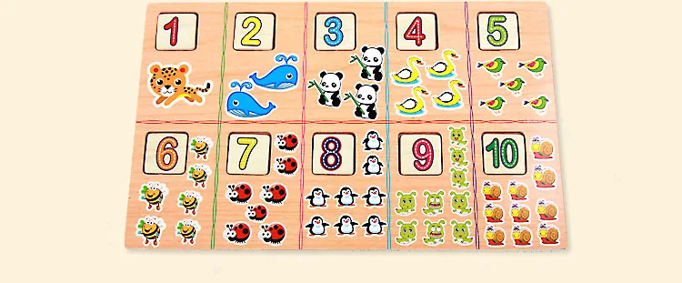 Деревянные пазлы, игрушки для детей, игрушки, цифровая обучающая коробка, детские развивающие игрушки для детей, подарок