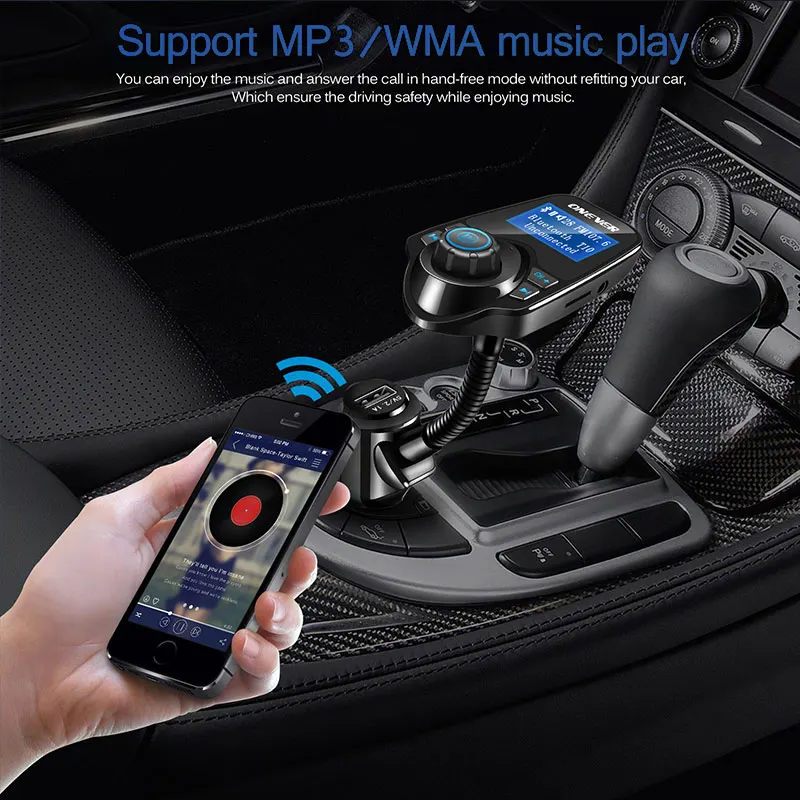 Автомобильный MP3 аудио плеер T10 Bluetooth FM передатчик беспроводной модулятор
