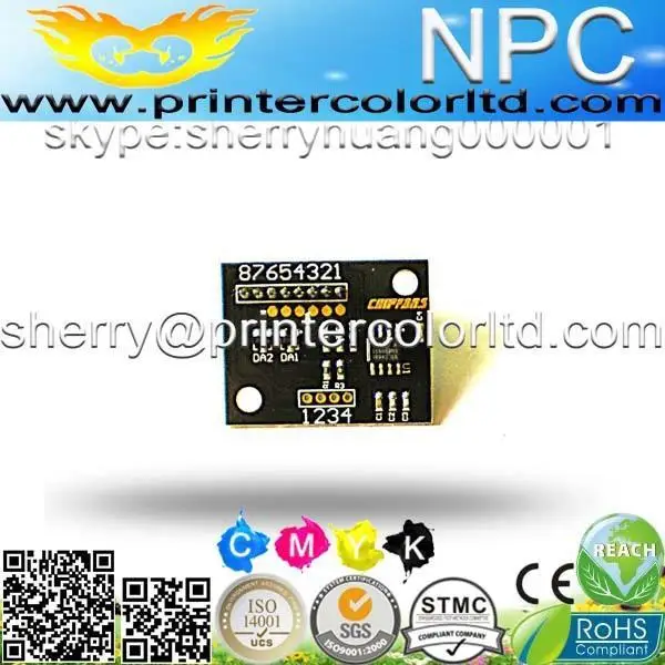 Чип для KonicaMinolta TN 411 C TN611BK Bizhub С 650 650MFP счетной обломок лазера бесплатная