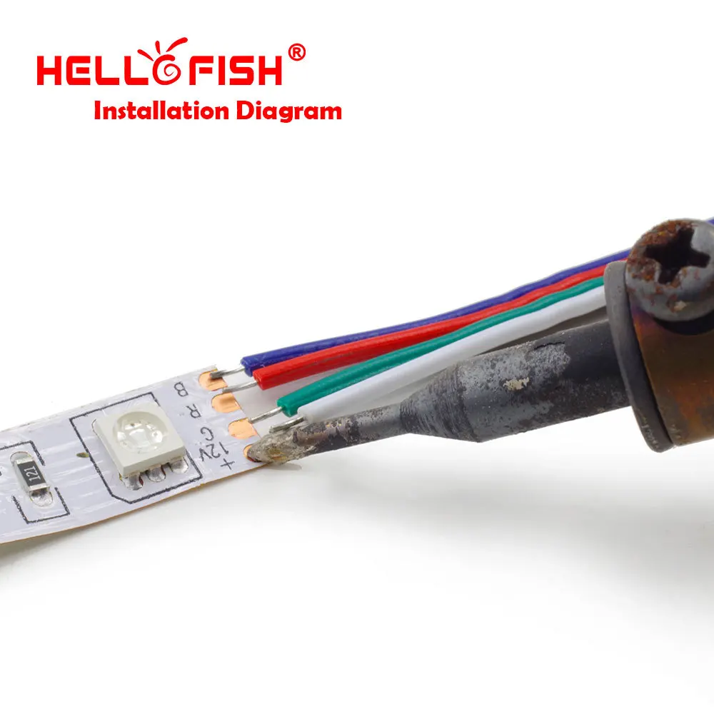 Здравствуйте рыбы мужского и женского 4 контактный разъем припоя вилка RGB для