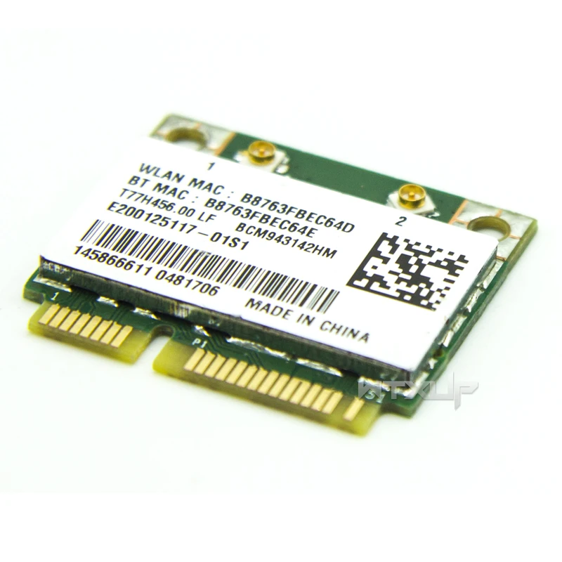 Плата Broadcom BCM943142HM BCM943142 150 Мбит/с Mini PCI E беспроводная карта Wlan 802.11b/g/n Wi Fi Bluetooth 4 0