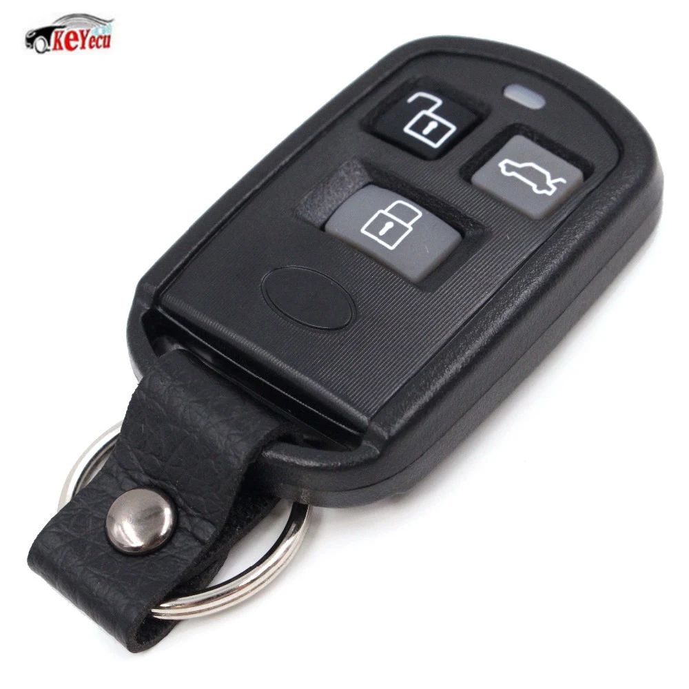 KEYECU Новый Сменный дистанционный чехол для ключа автомобиля Fob 3 кнопки Hyundai Sonata