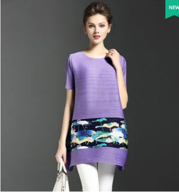 

Printing A Word 2018 Summer New Female Simple Short-sleeved Loose Fold T-shirt
