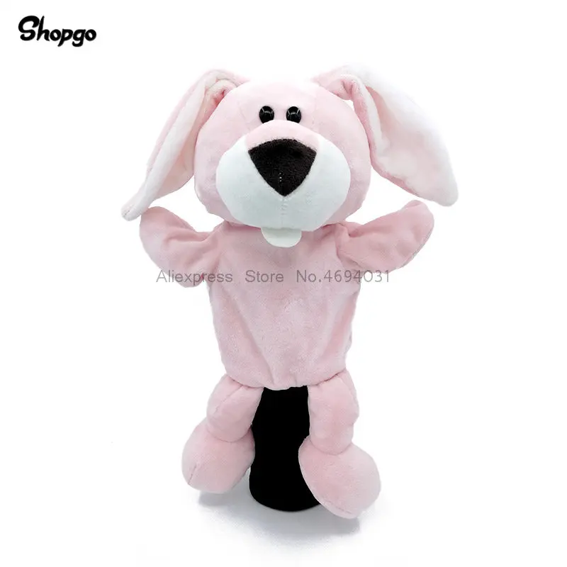 rabbit Поглощающие Гольф животные головные уборы водителя леса Чехлы для клюшек для гольфа подходят до 460cc Мужчины Леди талисман Новинка милый подарок - Цвет: rabbit