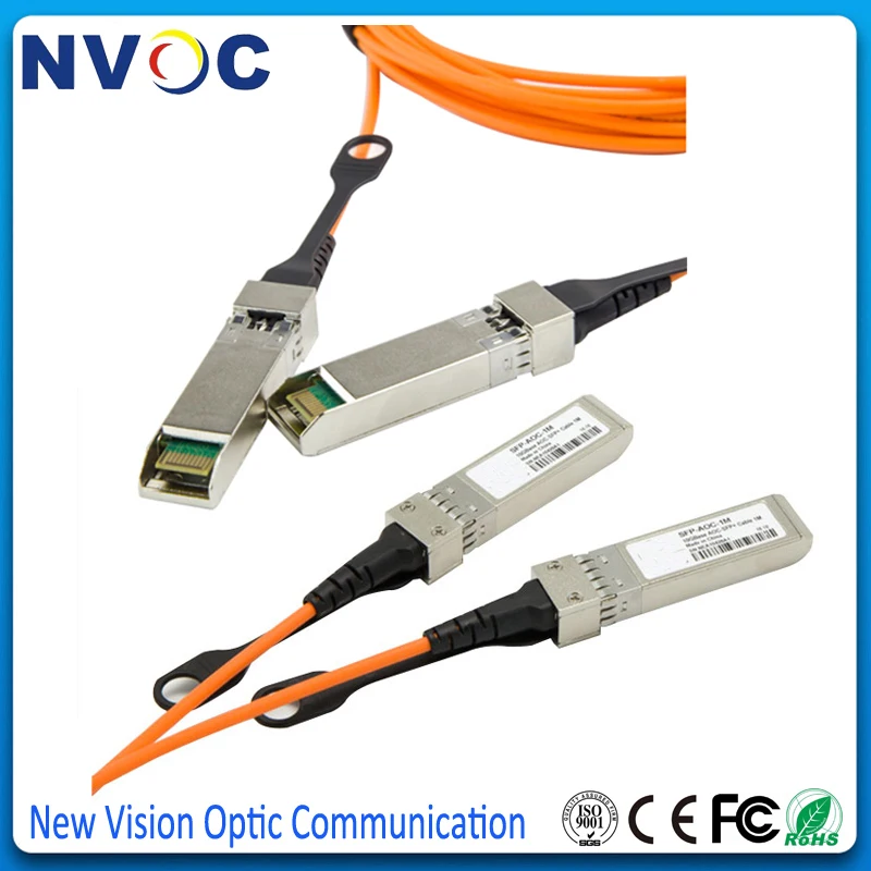 2 шт./лот 10 Гбит/с SFP + 6 м (18ft) OM2 AOC активный оптический кабель совместимый 10G (6M к +) |