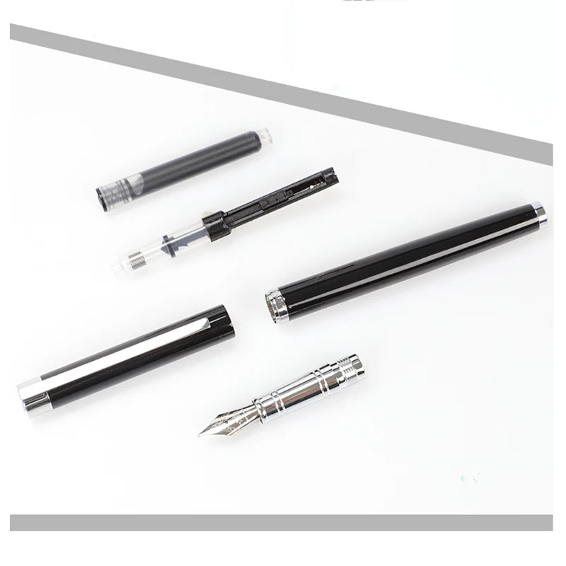Jinhao 126 авторучка роскошный уникальный стиль черные стальные высококачественные