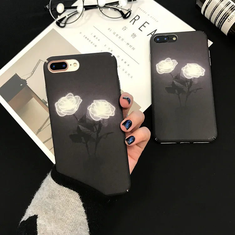 Чехол для телефона в стиле ретро с розами iPhone 6 6S 7 8 Plus Роскошный чехол простые
