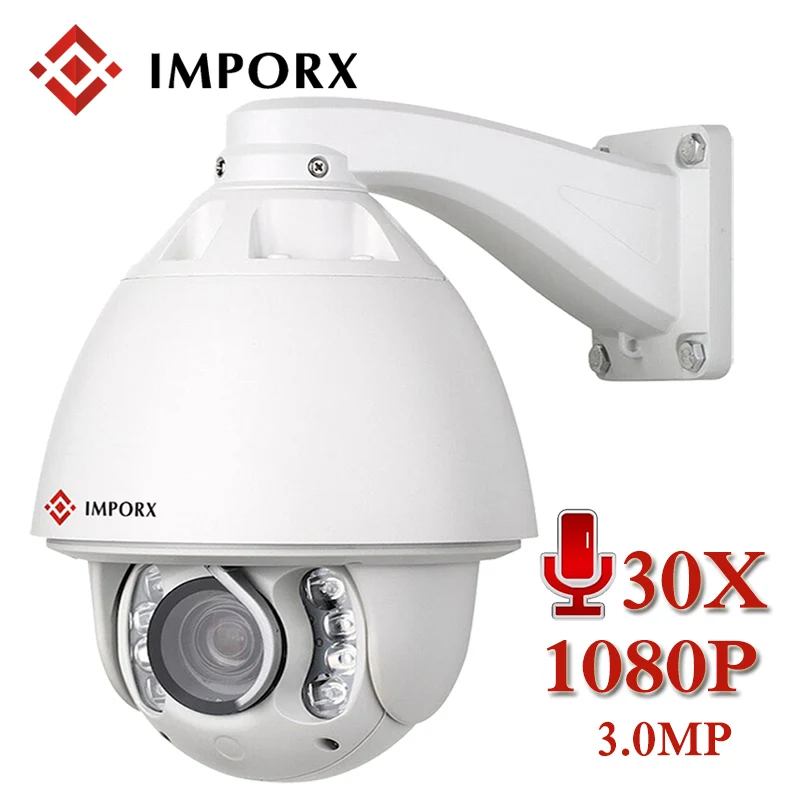 IMPORX Автоматическое отслеживание PTZ Скорость купольная IP камера Камера 3MP 30X/20X зум
