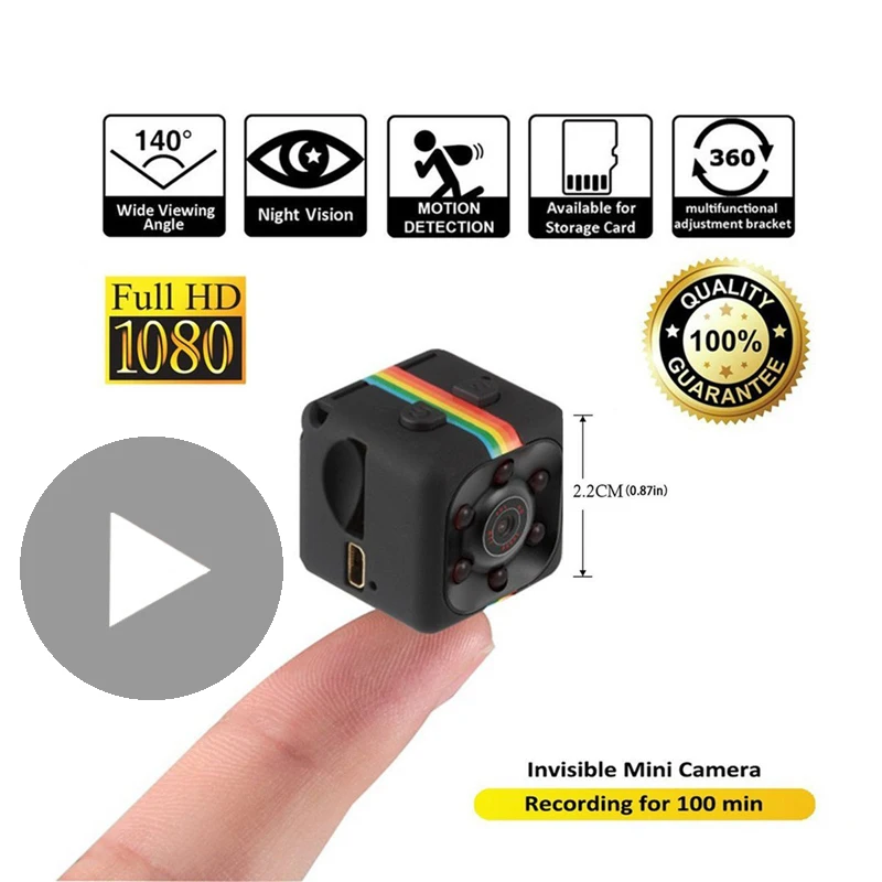 SQ11 SQ 11 HD ночного видения маленькая секретная микро мини камера видеокамера