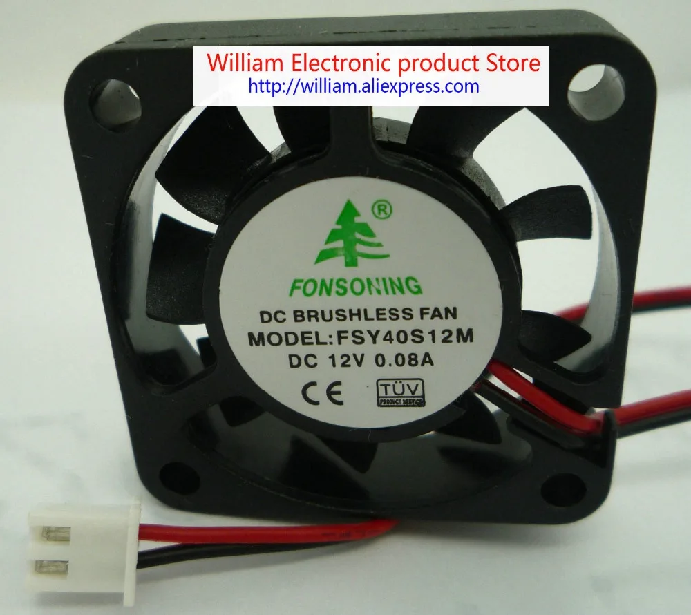 

New Original FONSONING 40*40*10MM 4CM 12v 0.08a FSY40S12M Mute cooling fan
