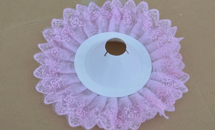 5 шт. 10 дюймов Кружевной Край Свадебный Цветочный Букет воротник держатель