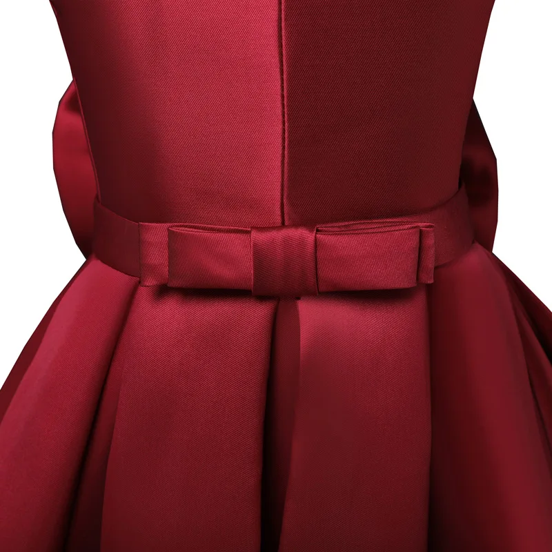 Горячая Распродажа платье для причастия с цветочным узором девочек атласное