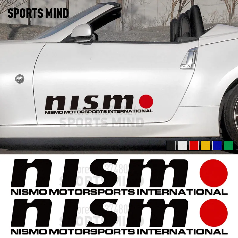 2 шт. автомобильные наклейки для Nissan NISMO Almera Tiida Qashqai Juke патруль X Trail Sentra Note