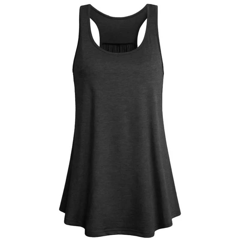 Sfit, летний женский жилет, без рукавов, рубашка I-Shaped Back Tanks, быстросохнущие, для бега, эластичные, дышащие, свободные, для бега, топы - Цвет: black