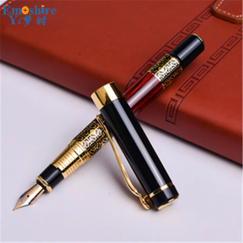 

Creative Black Calligraphy Fountain Pen Office Signature Pen Gift for Company Annual Meeting Gift Fair Fountain Pen P568