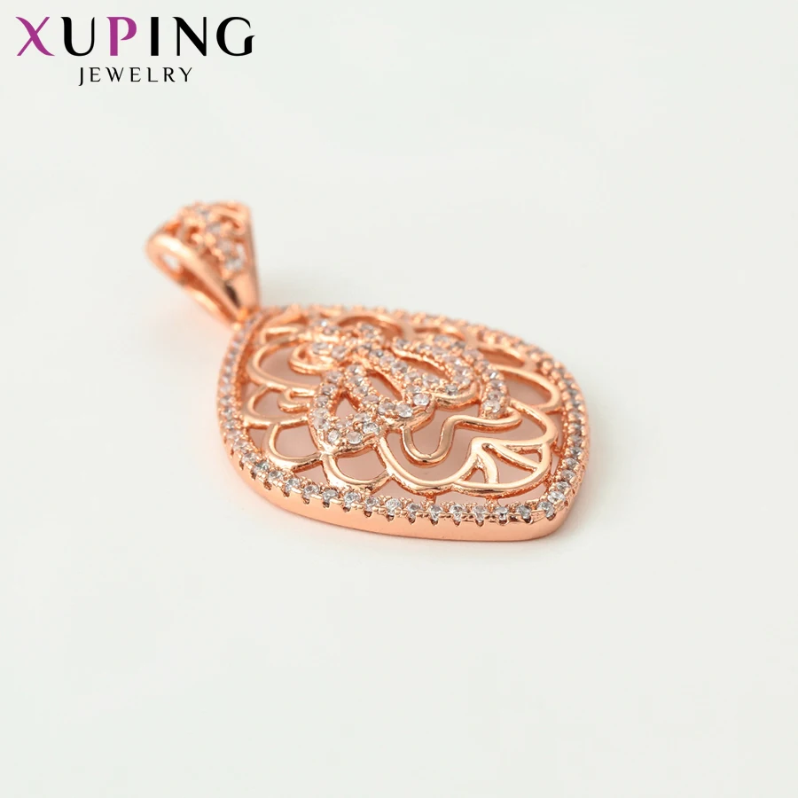 Xuping роскошное ожерелье подвески розовое золото цвет модные специальные