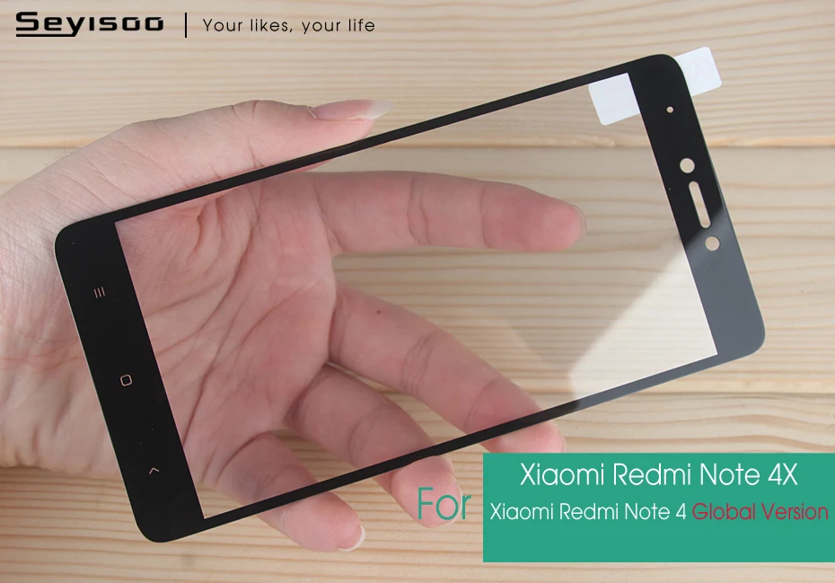 [2 шт] Seyisoo 2.5D полное покрытие протектор экрана из закаленного стекла для Xiaomi Redmi Note 4x Note 4 X Pro Xiomi пленка