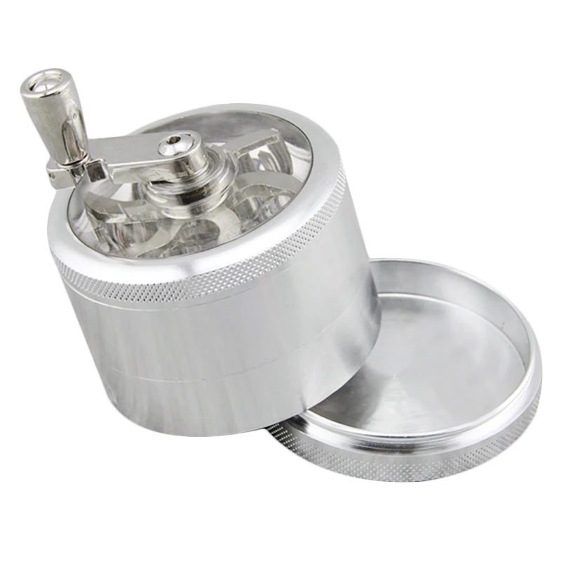 Горячая 55 мм 4 части алюминия ТРАВЫ ТАБАК трава измельчитель травы дробилка