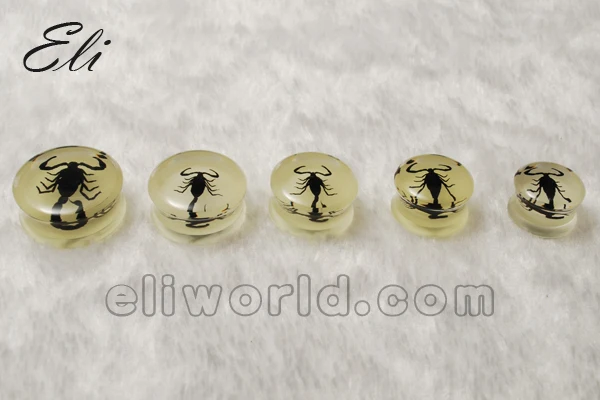 Retail 1 PC Sold As Piece 16-24mm Acrylic Black Double Flared Flesh Ear Stretcher Expander Plugs Body Piercing Jewelry | Украшения и