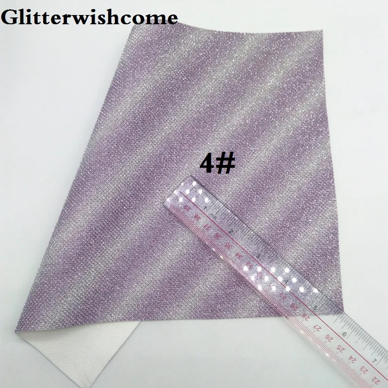 Винил Glitterwishcome размера A4 21 х29 см для бантов крупная блестящая кожаная ткань винил