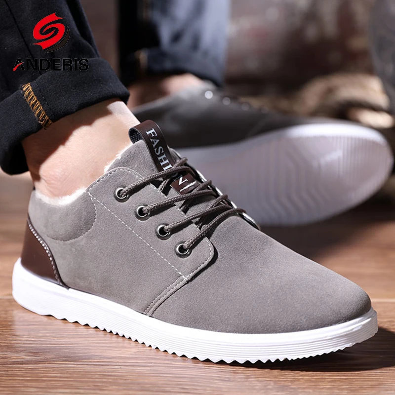 2017 Mода Kроссовки мужские зимняя обувь для мужчин плюш зимние сапоги Высокого