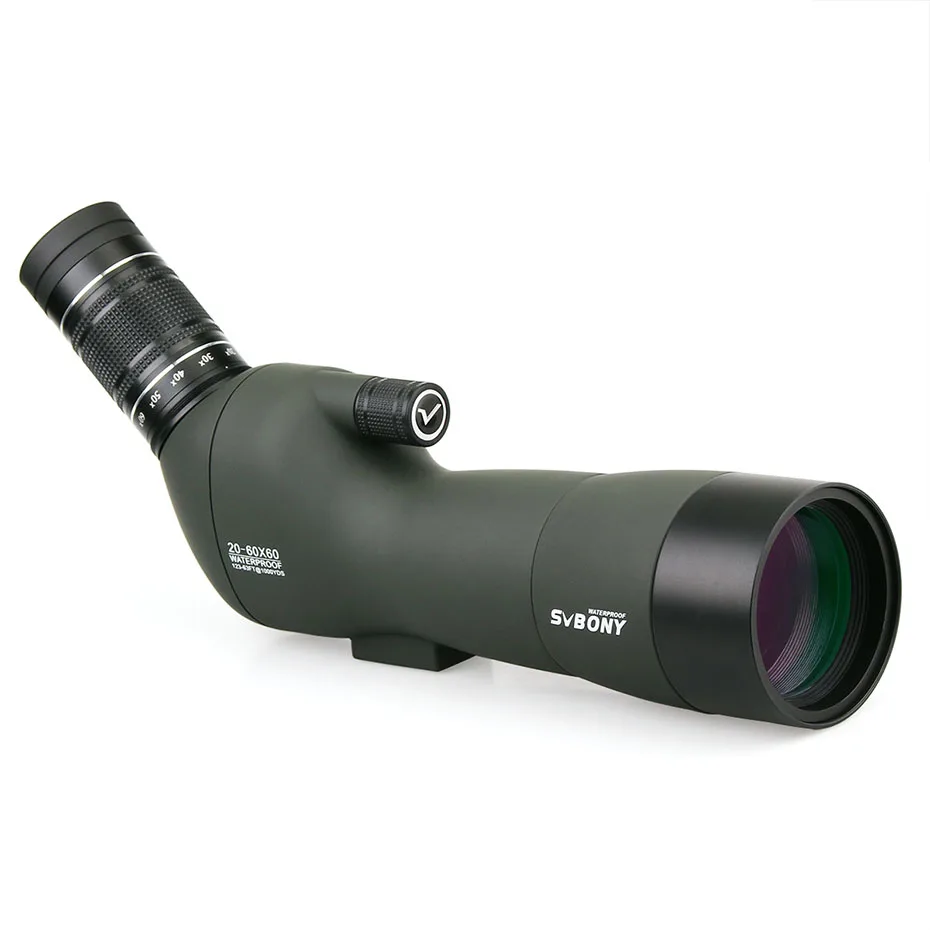 SVBONY 20-60x60 SV29 Зрительная труба 23 мм окуляр Zoom BAK4 призма FMC объектив телескоп Birdwatch Охота мишень стрельба