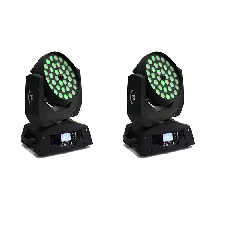 Фото 2 шт./лот 10-60 градусов зум 36x18 Вт 6 в 1 rgbwauv led моющаяся движущаяся головка powercon 2 шт./лот 10-60 градусов зум 36x18 Вт 6 в 1 rgbwauv led моющаяся движущаяся головка powercon