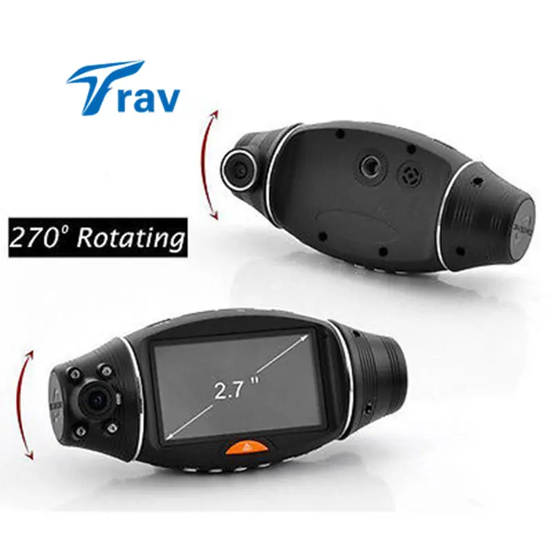 Автомобильный видеорегистратор R310 TFT с двумя объективами 2 7 дюйма GPS G датчик|hd car