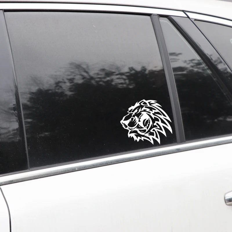 YJZT 15.6CM*13.5CM A Roaring Tiger Cartoon Car Window Decoration Stickers Vinyl Decal Black/Silver C4-1053 | Автомобили и