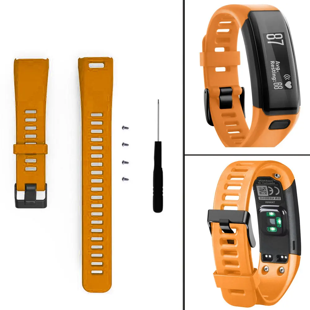 Часы Garmin vivosmart HR силиконовый сменный ремешок для наручных часов браслет Спорт