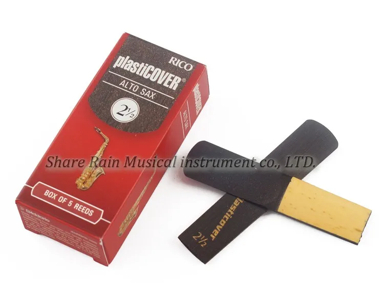 RICO Plasticover Eb alto sax reed 2,5#, 3,0#, 3,5# коробка из 5 саксофона reed