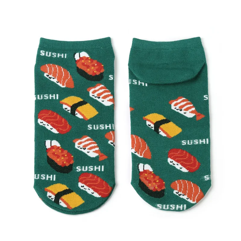Новые женские хлопковые носки с изображением из мультфильма Lucky Cat, милые короткие носки с котятами, японские модные креативные забавные носки, Тапочки - Цвет: 5