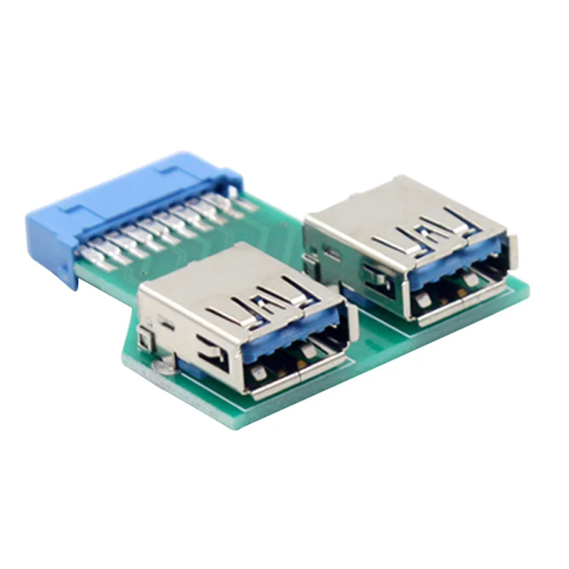 Мини размер платы 19 штыревой разъем для 2 USB3.0 Порты адаптер USB 3.0 концентратор