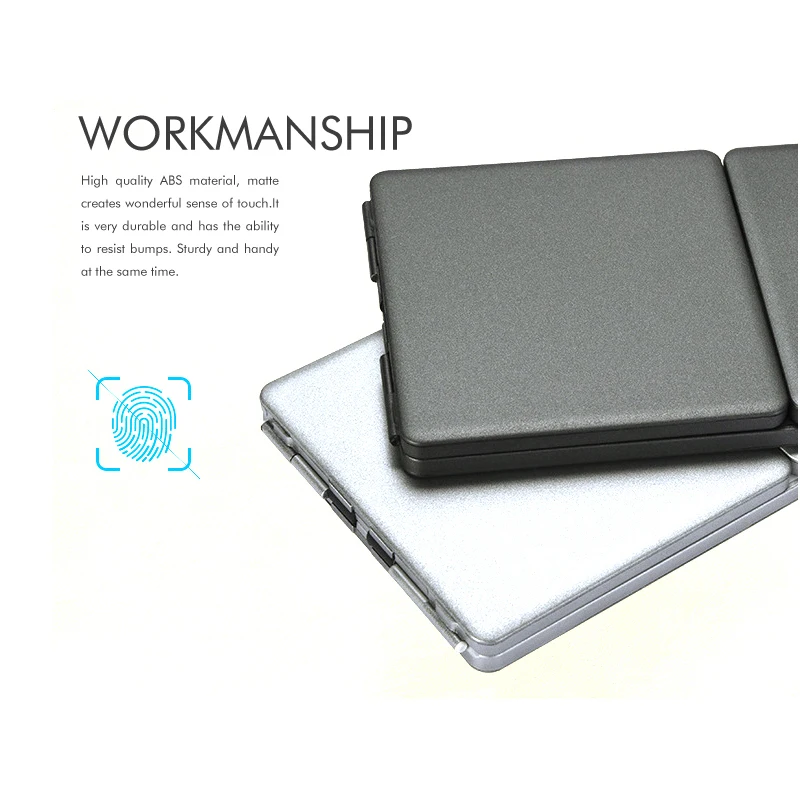 Mini Bluetooth Keyboard with Trackpad Folded Case for Tablets and Smartphone Work iOS Android Windows | Компьютеры и офис