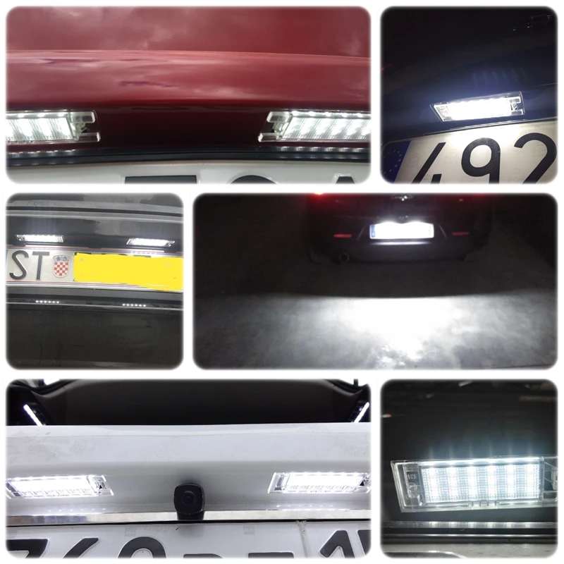 2 шт. для Alfa Romeo 147 156 159 166 Brera Giulietta Mito GF Spider CANbus светодиодный номерной знак освещение
