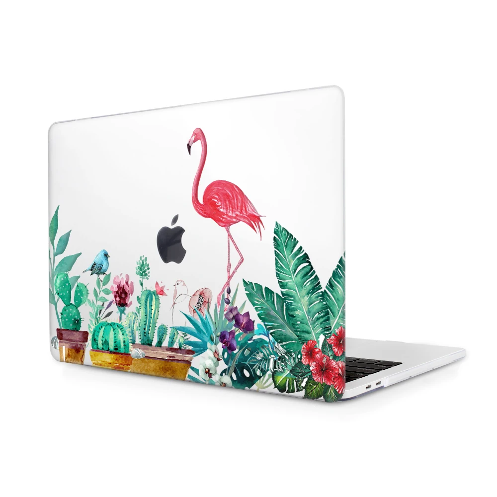 Ноутбук чехол для ноутбука Macbook 12 A1534 Macbook Pro 1" A1706 A1708 Air 13" A1466 A1369 A1932 retina 13 A1502 Фламинго Печатный жесткий чехол